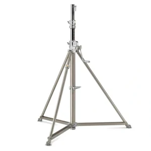 Avenger Super Wind-up 40 Stand with Braked Wheels (Stainless/Chrome-plated, 12.6')